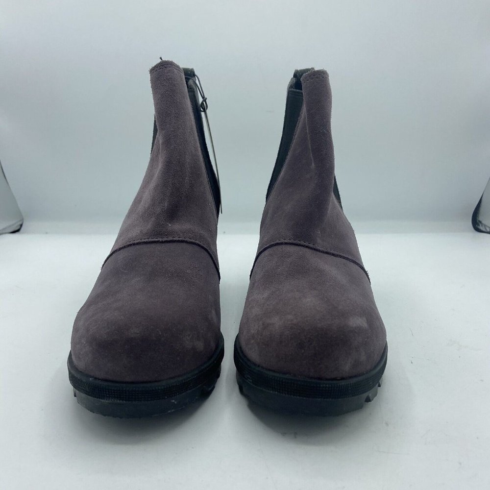 Sorel Joan of Arctic Wedge II Women’s 7 EUR 38 Chelsea Booties Purple Sage Suede - Picture 4 of 7